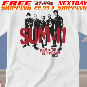 Sum 41 Spray Paint Photo 2024 Tour Shirt