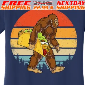 Bigfoot Carrying Taco Funny Cinco De Mayo Sasquatch Shirt
