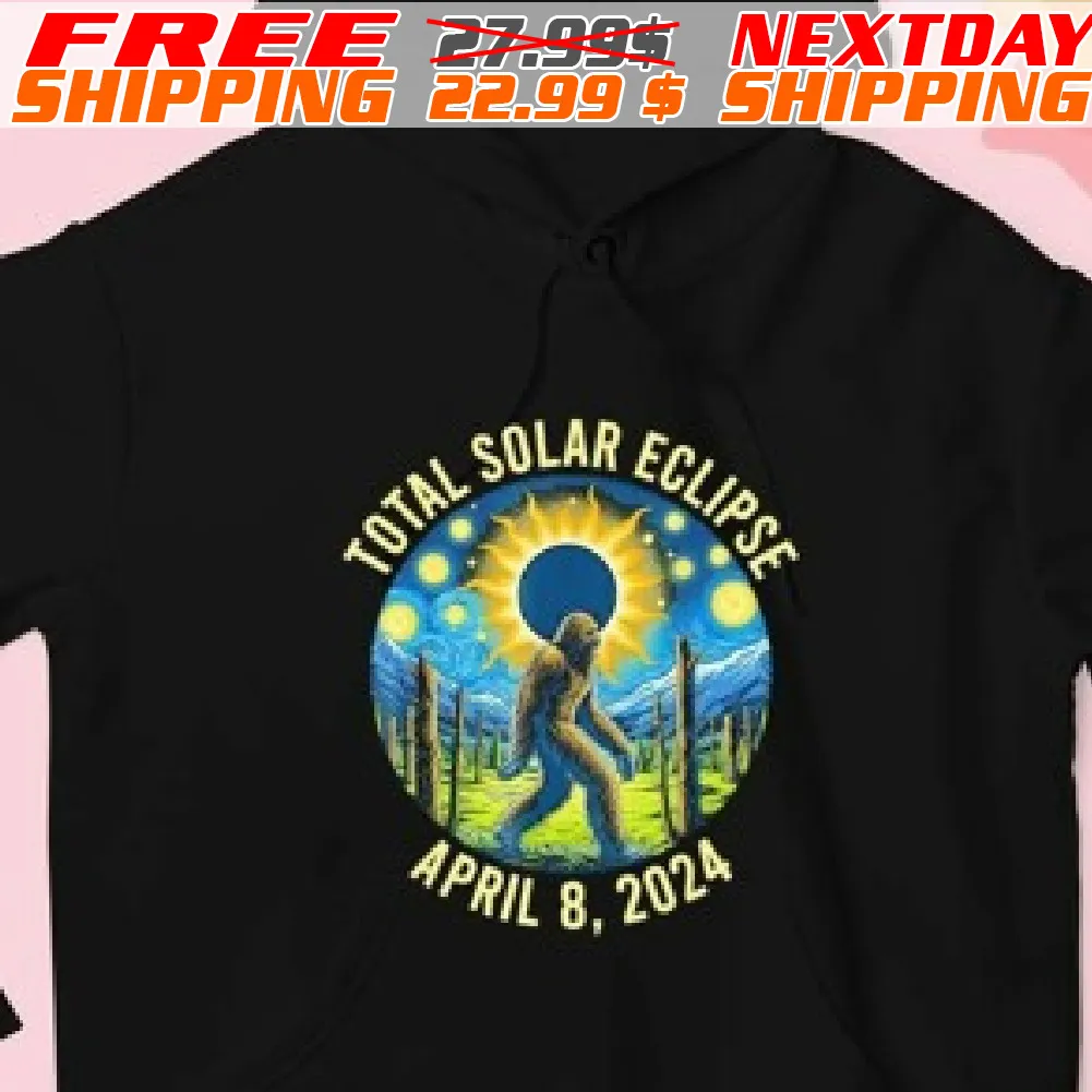 Bigfoot total solar eclipse April 8 shirt