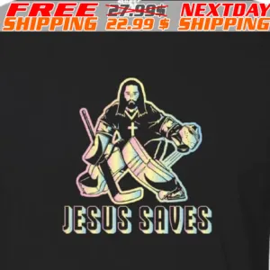Jesus Saves Hockey Shirt
