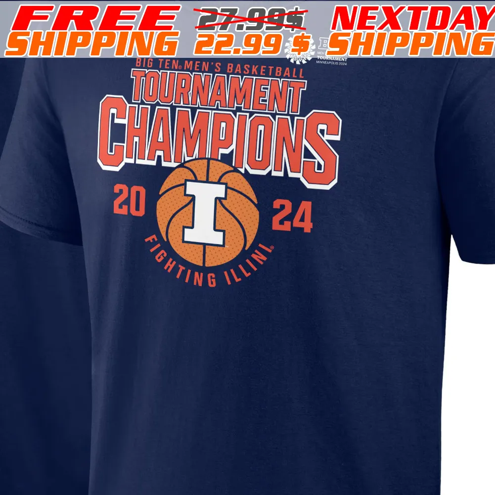 Illinois Fighting Illini Fanatics Branded 2024 Big Ten Shirt