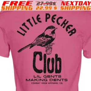 Little Pecher Club Lil Gents Making Dents Combat Iron Shirt