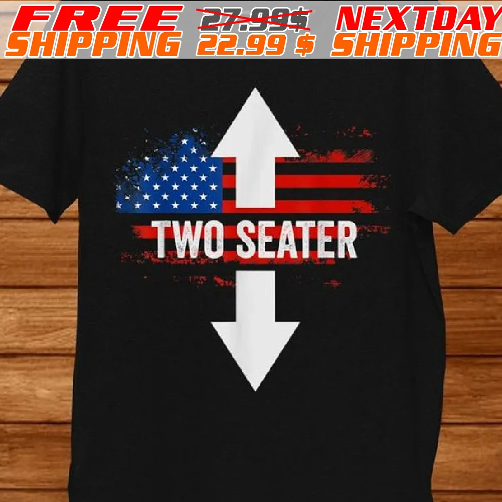 America Flag Trump Rally Two Seater Shirt