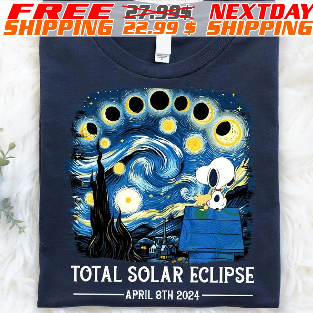 Snoopy Total Solar Eclipse April 8th 2024 Shirt