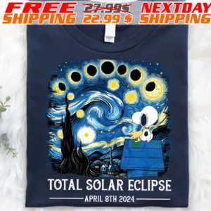 Snoopy Total Solar Eclipse April 8th 2024 Shirt