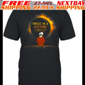 Snoopy Twice In A Lifetime 2024 Solar Eclipse Shirt