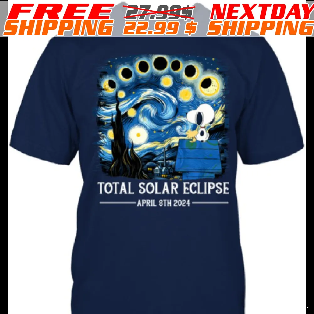 Snoopy Total Solar Eclipse April 8th 2024 Shirt