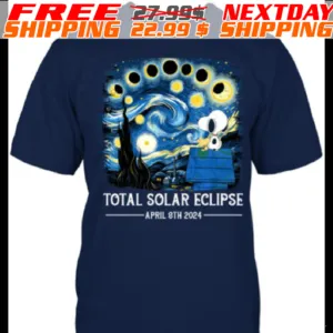Snoopy Total Solar Eclipse April 8th 2024 Shirt