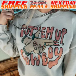 Put Em Up Cowboy Cream Shirt