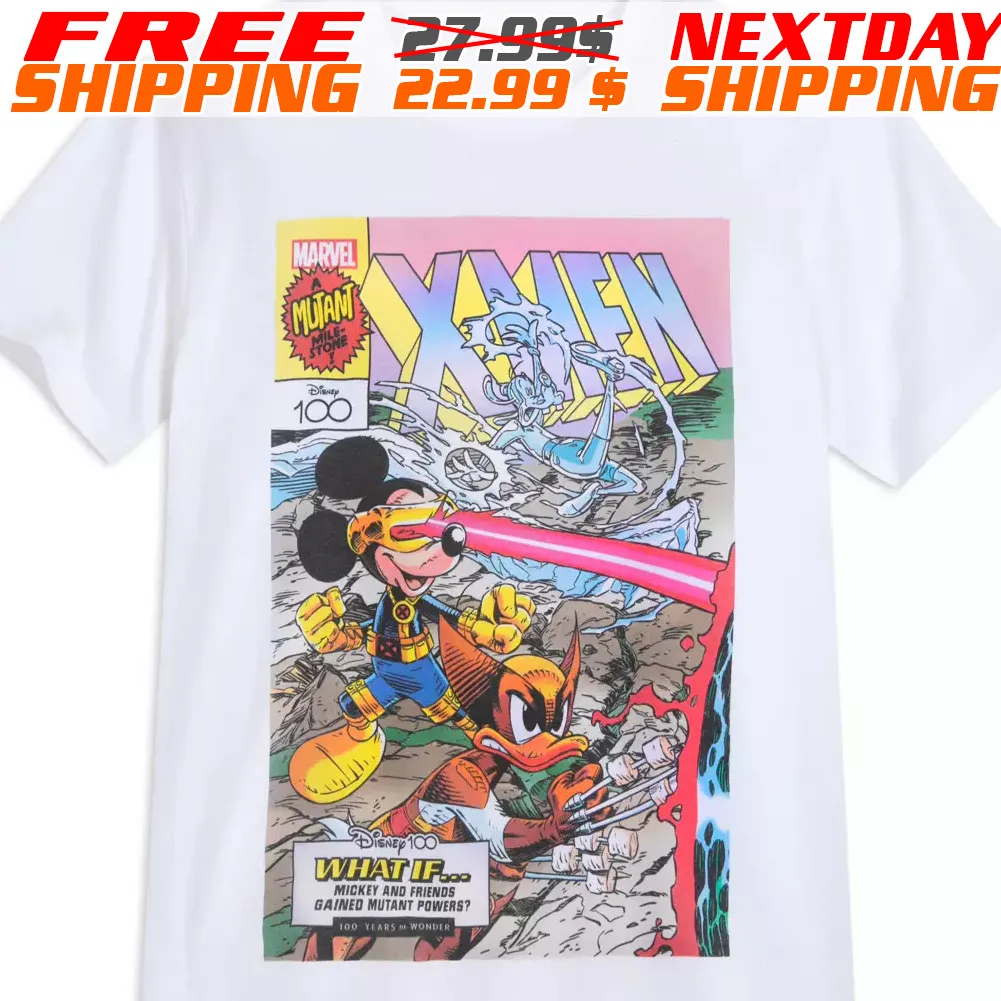 Mickey and Friends as the X-Men on Shirt