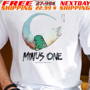 Chibi Godzilla Minus One Chibi Godzilla Raids Again On April 10th 2024 Essentials Shirt