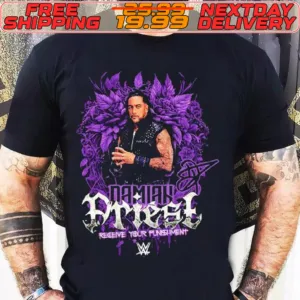 Damian Priest Wrestler Receive Your Punishment Signature Shirt
