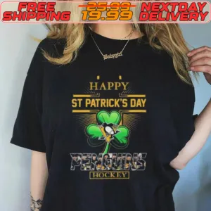 Happy St Patrick’s Day Pittsburgh Penguins Hockey Shirt