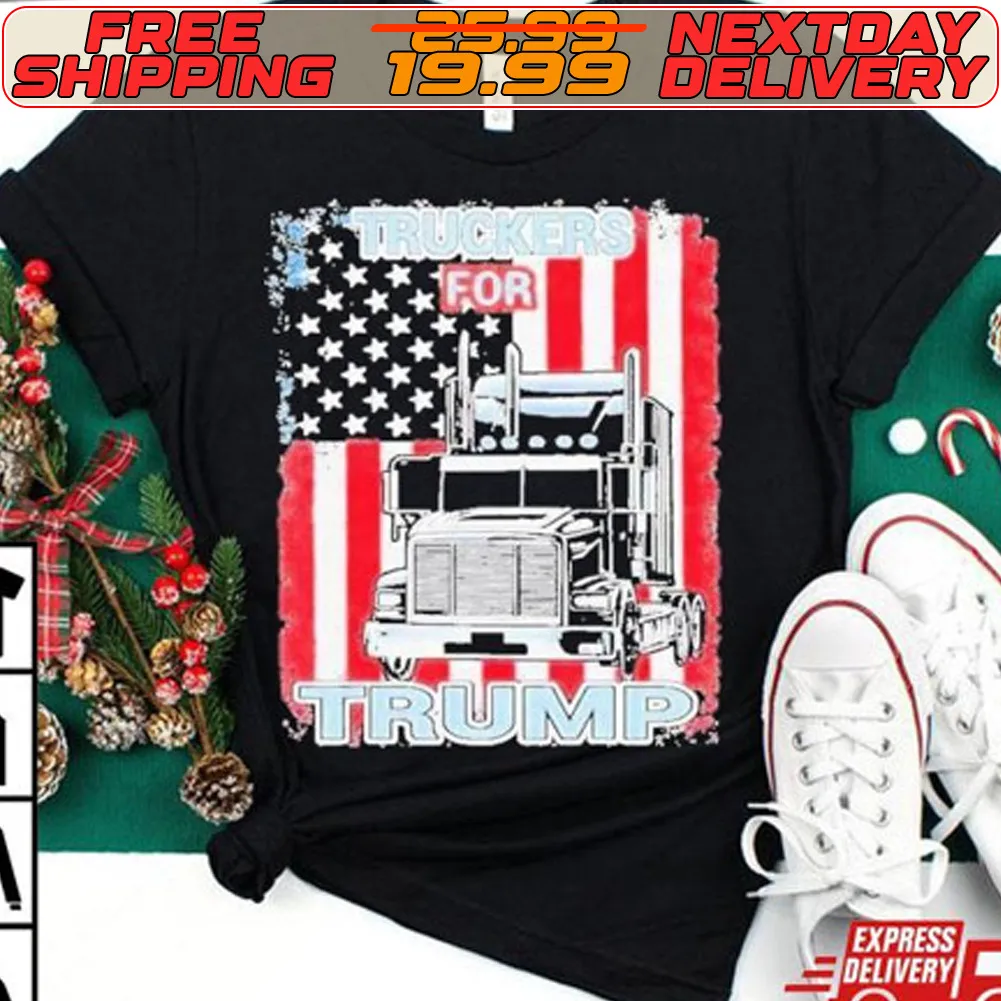 Truckers For Trump American Flag 2024 Shirt