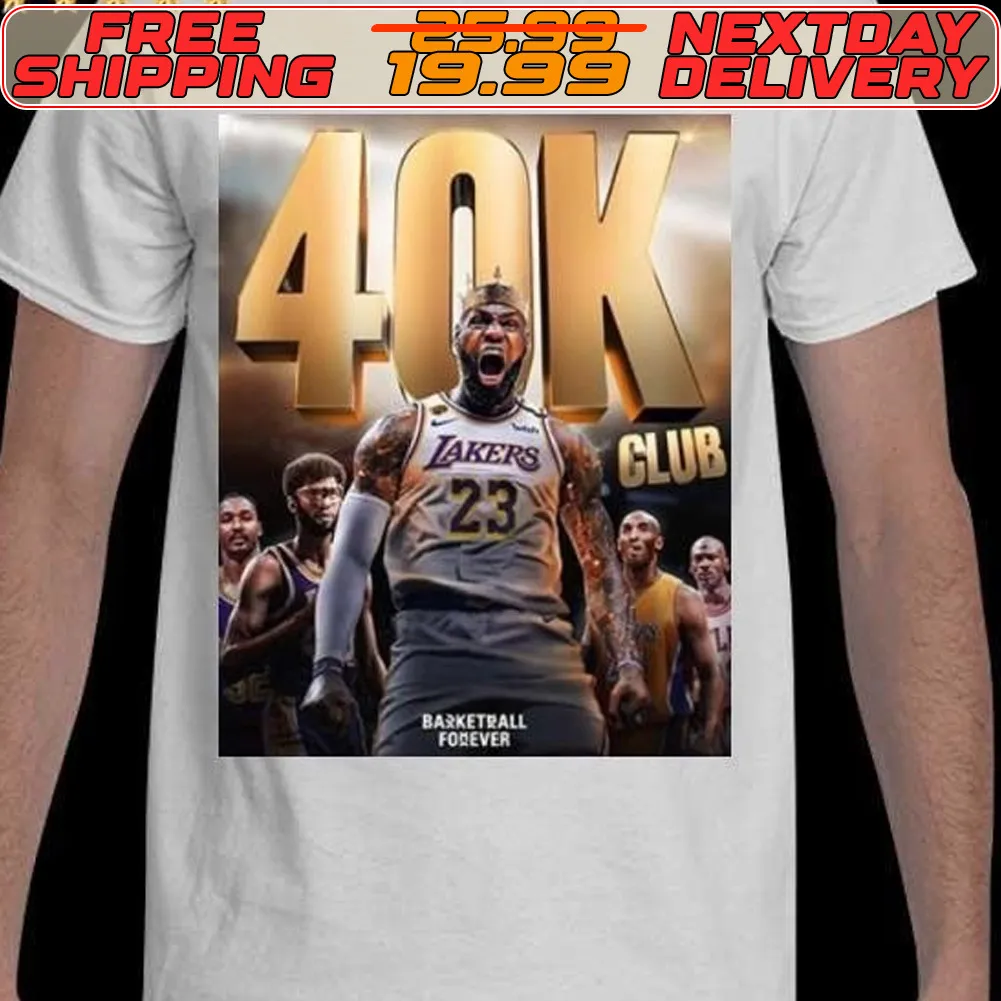 Lebron James Becomes The First Member Of The 40k Club Shirt