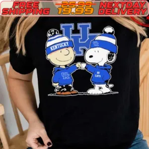 Kentucky Wildcats Snoopy Charlie Brown Fan Team Shirt