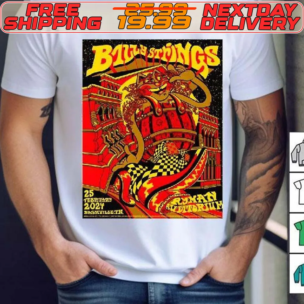 Billy Strings Feb 25 2024 Ryman Auditorium Nashville Tn Poster Shirt