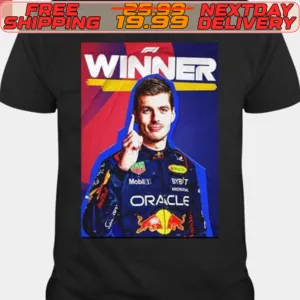 Max Verstappen Oracle Red Bull Racing Win In F1 Bahrain GP Shirt