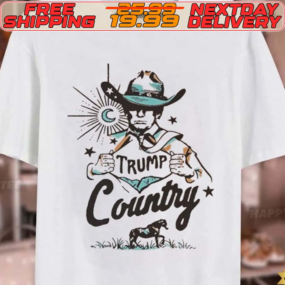 Trump Country Western Cowboy Shirt