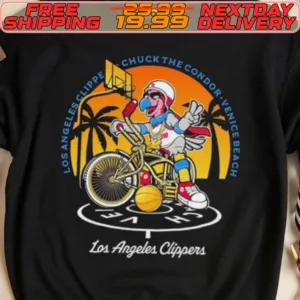 Los Angeles Clippers Chuck The Condor Venice Beach Logo Shirt