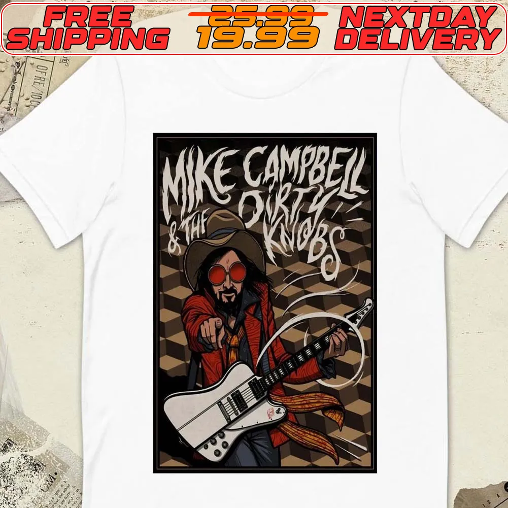 Mike Campbell The Dirty Knobs American Tour 2024 Poster Shirt