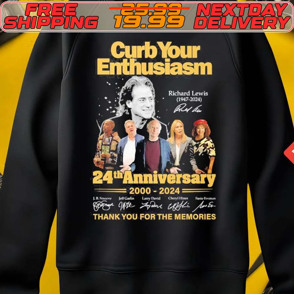Curb Your Enthusiasm 24th Anniversary 2000 2024 Thank You For The Memories Shirt