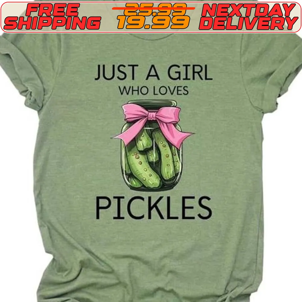 Cucumber Just A Girl Who Loves Pickles Shirt
