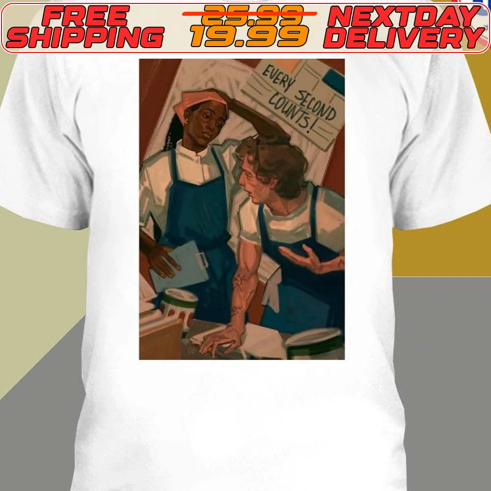 The Workers Every Second Counts Vintage Drawing Shirt