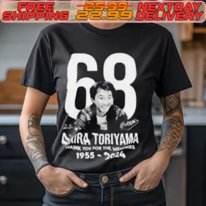 Akira Toriyama 68 Thank You for the memories 1955 2024 Signature Shirt