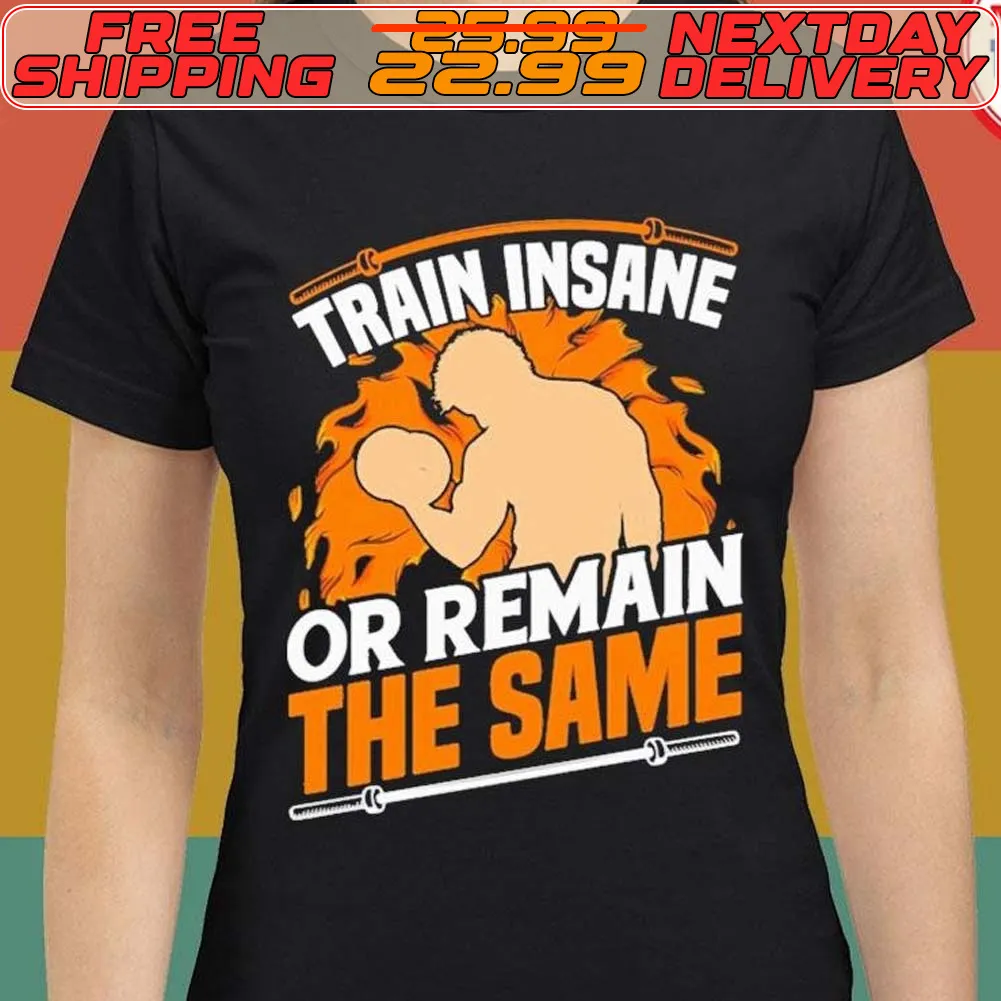 Train Insane Or Remain The Same Bodybuilding Gym Shirt