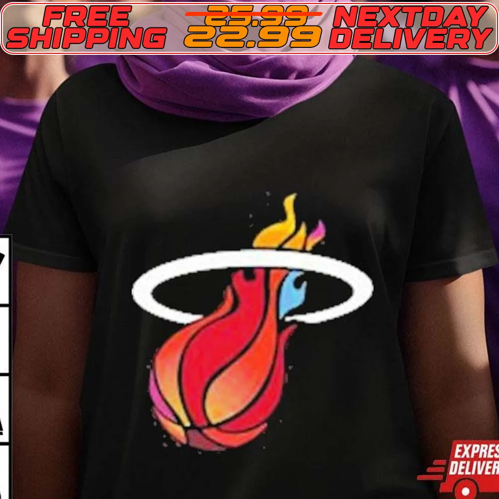 New Era Miami Heat Mashup Logo Women’s Attractive Shirt