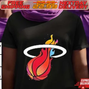 New Era Miami Heat Mashup Logo Women’s Attractive Shirt