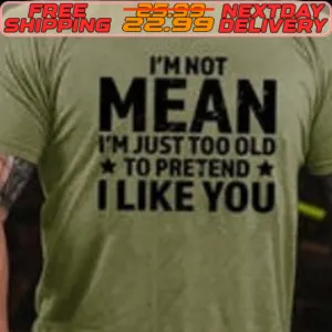 I'm Not Mean I'm Just Too Old To Pretend I Like You Shirt