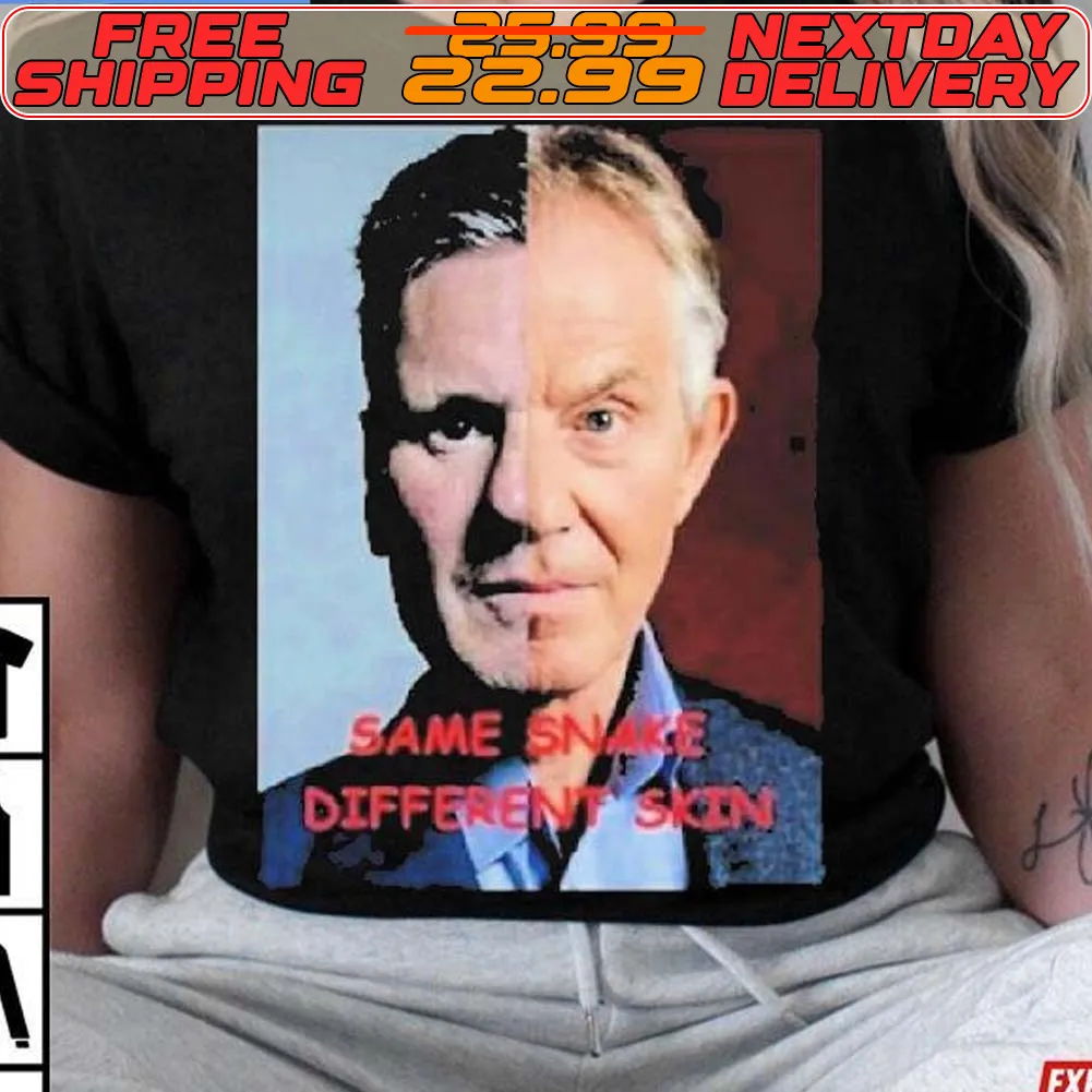 Steve Jones Tony Blair Same Snake Different Skin Shirt