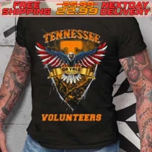 Go Vols Tennessee Volunteers Football Us Eagle Shirt