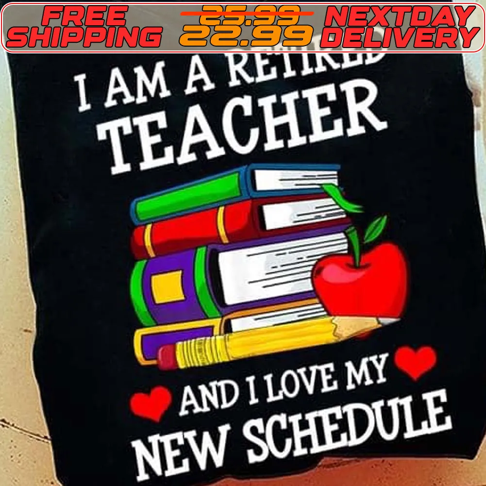 Book Apple Retired But Forever A Teacher At Heart Shirt