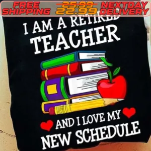 Book Apple Retired But Forever A Teacher At Heart Shirt