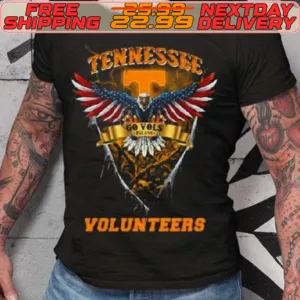 Go Vols Tennessee Volunteers Football Us Eagle Shirt