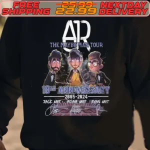 Ajr The Maybe Man Tour 19Th Anniversary 2005 2024 Thank You For The Memories Shirt