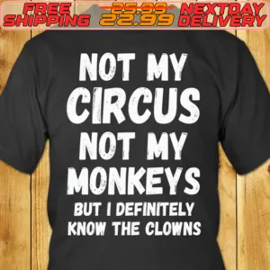 Not My Circus Not My Monkeys But I Definitely Know The Clowns Shirt