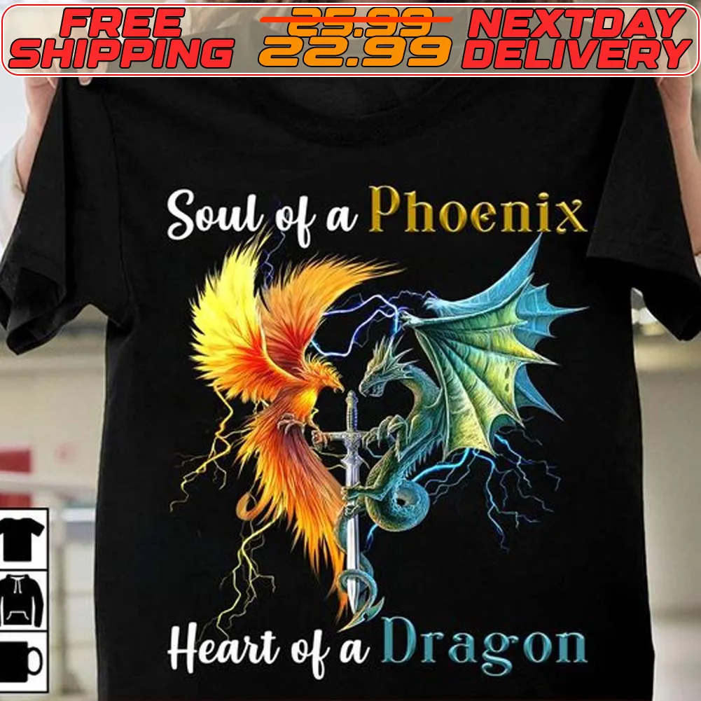 Soul Of A Phoenix Heart Of A Dragon Shirt