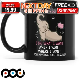 Elephant Don't Piss Me Off I'm A Grumpy Old Woman Mug