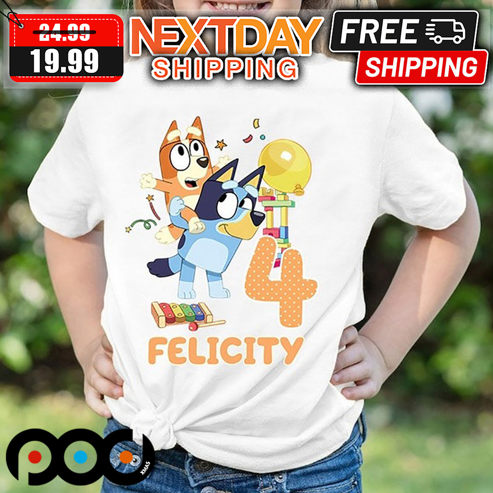 Custom Bluey Birthday Girl Boy Shirt