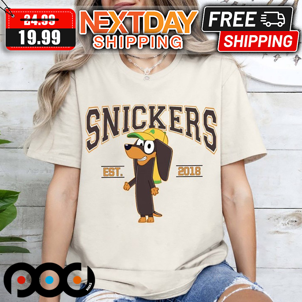 Bluey Snickers Est 2018 Shirt