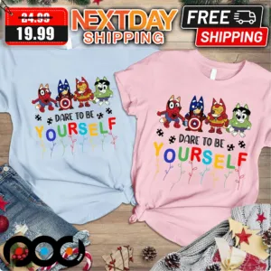 Bluey Star Wars Superhero Autism Dare To Be Yourself Shirt