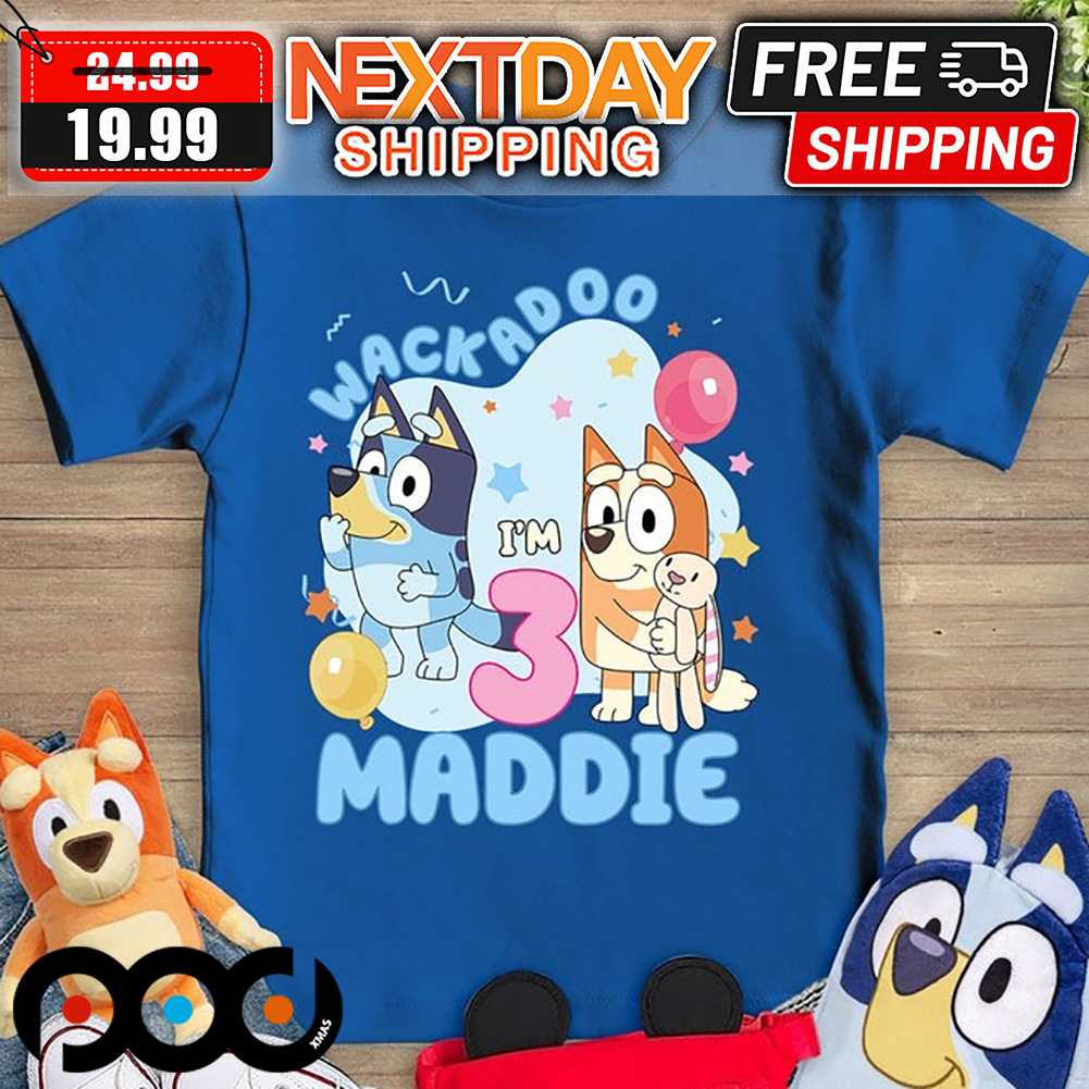 Personalized Bluey Birthday Wackadoo Shirt