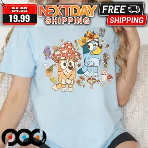 Bluey Bingo Mushroom Shirt