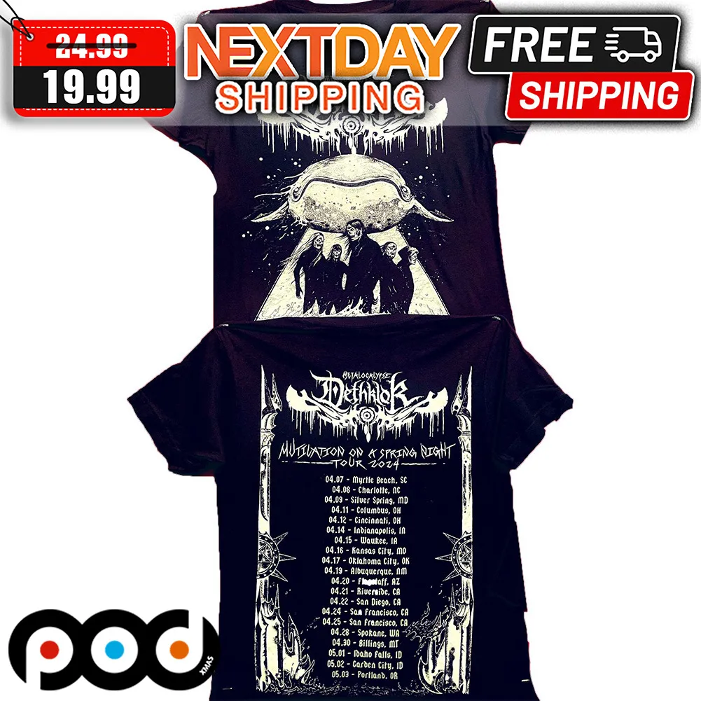 Metalocalypse Dethklok Mutilation On A Spring Night Tour 2024 Shirt