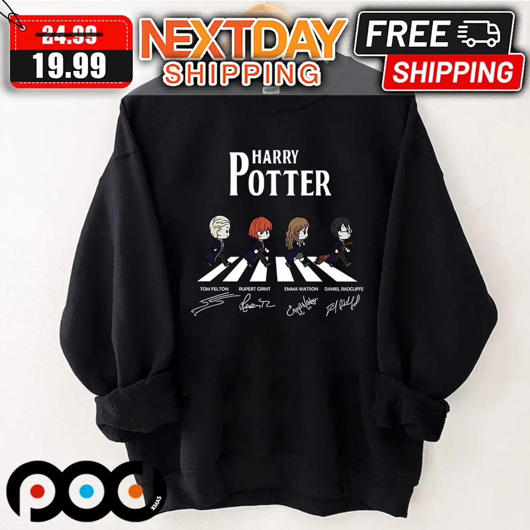 Tom Felton Rupert Grint Emma Watson Daniel Radcliffe Crosswalk Harry Potter Shirt