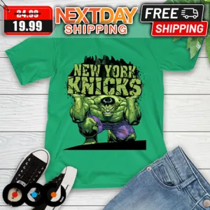 Hulk Marvel Avengers New York Knicks NBA Basketball Shirt